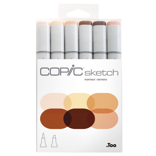 COPIC SKETCH 6 DARABOS KLT. BŐRSZÍNEK