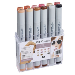 Copic Sketch 12 darabos készlet, bőrszínek