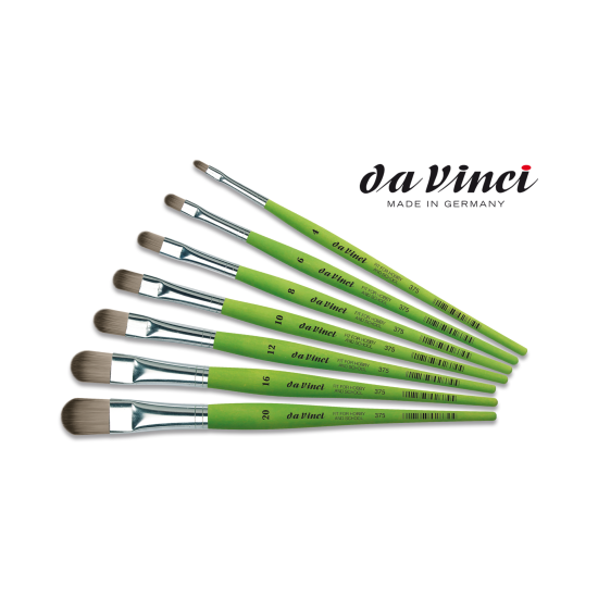 da Vinci 375 macskanyelv hobby műszálecset 7 méretben
