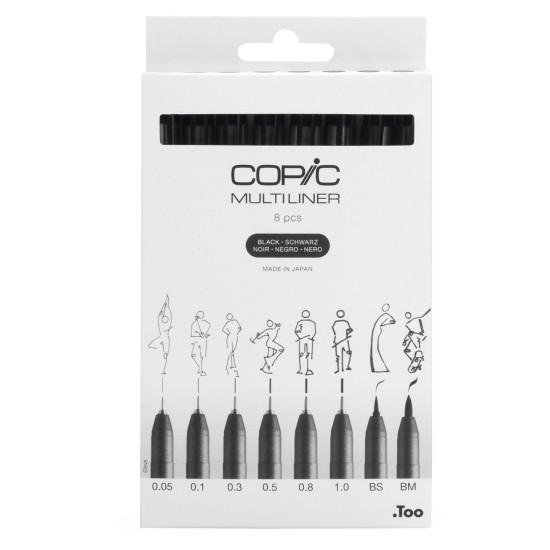 Copic multiliner 8 darabos készlet