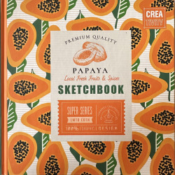 Vázlatfüzet 20*20cm 100g "papaya"