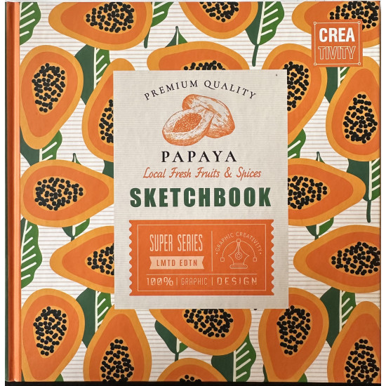 Vázlatfüzet 20*20cm 100g "papaya"
