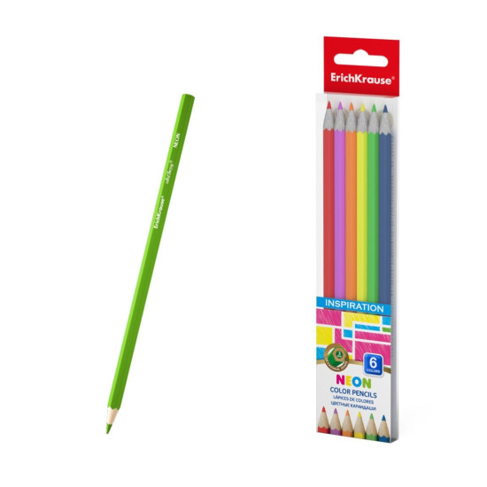 Színesceruza készlet 6 darabos Neon