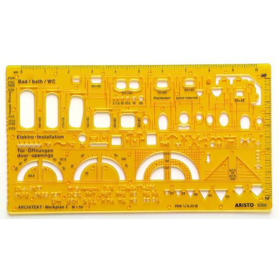 Aristo építész kombisablon 1:50